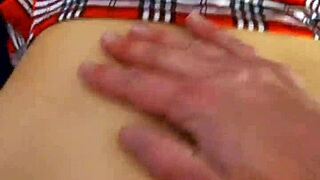 Schoolgirl gets throat fucked in homemade video