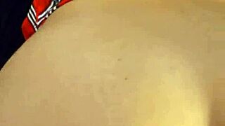 Schoolgirl gets throat fucked in homemade video