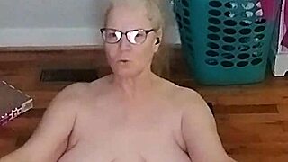 Hot Mature Stretches Big Tits During Morning Yoga