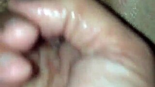 Teen blonde inserting cucumber for anal masturbation