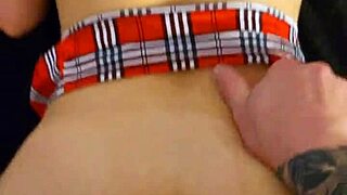 Schoolgirl gets throat fucked in homemade video