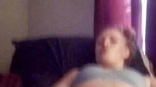 Snow Bunny Teases with Shaved Pussy and Wild Toy Play