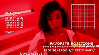 Ebony Blows Curly Hair Guy In Mirror Sex!