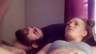 Snow Bunny Teases with Shaved Pussy and Wild Toy Play