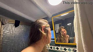Stepmother’s denial does not stop her from being very sexual in the bathroom