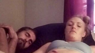 Snow Bunny Teases with Shaved Pussy and Wild Toy Play