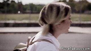 hey, wanna see us teens share a cock in this kinky threeway?