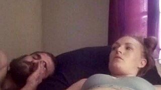 Snow Bunny Teases with Shaved Pussy and Wild Toy Play