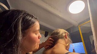 hey, my stepmom says no, but her wet pussy in the bathroom says yes, right?