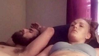 Snow Bunny Teases with Shaved Pussy and Wild Toy Play