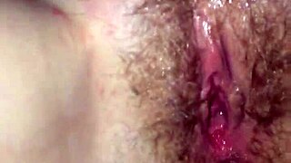 Teen blonde inserting cucumber for anal masturbation