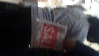 ass folding in hidden shop, candid voyeur view