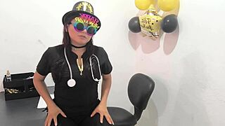 horny milf craves anal plug at office