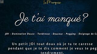 Only women European porn with French audio - Enjoy a JOI Pegging experience!