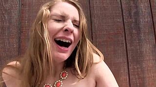 Madison Young and Ela Darling Engage in Lesbian Licking and Fingering Outdoors