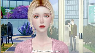 My boss banging my wife in steamy office sex story. Sims 4 erotic tale unfolds!