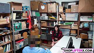 Burglar Teen Caught in Shop Faces Two Hard Cocks as Punishment