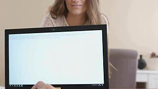 Young Brunette Seduced Passionately