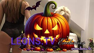 Hey girls, show off those thongs and flash boobs at this Halloween party!