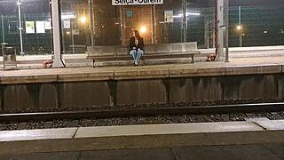 I banged a stranger at public train station outdoors