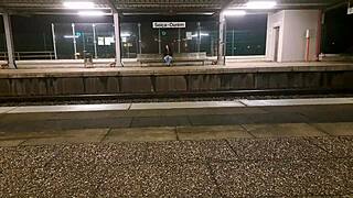 I banged a stranger at public train station outdoors