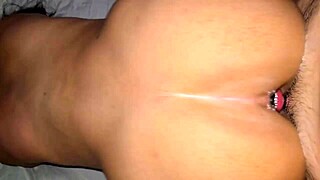 Damn! Watch me take it doggystyle with a plug stretching my tight ass!