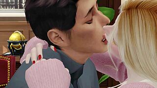 My boss banging my wife in steamy office sex story. Sims 4 erotic tale unfolds!