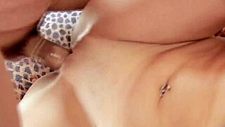 Amateur tattooed slut takes a hard cock deep in her tight pussy.