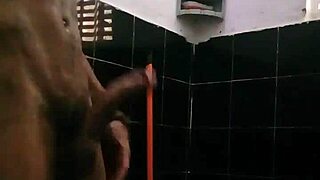 Beautiful crazy guy with 21cm cock masturbating intensely in bold session