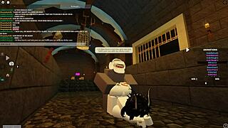 Is This Roblox Slut Riding Hard for Cum?