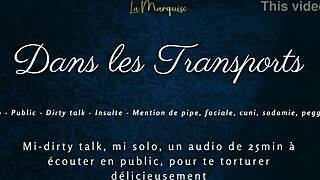 Public solo performance of a woman in the French language