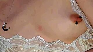 Cock Jerking Milf Licks Up Every Juicy Drop in Lingerie