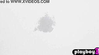 Blonde babes and milf models pose seductively, stripping and ripping clothes for playboy