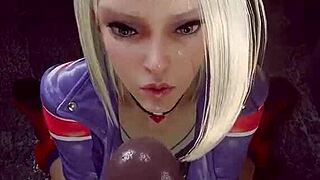 wow, this animation with a big ass chick is just unreal