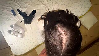 in this homemade video, brunettes suck better than blondes with jizz