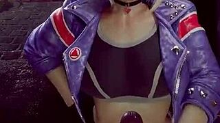 wow, this animation with a big ass chick is just unreal