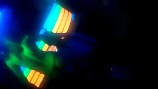 Russian dancers perform at night club.