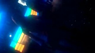 Russian dancers perform at night club.