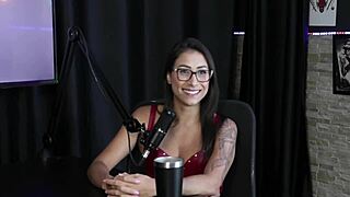 Luciana Picchi In Sheer Red Lingerie For First Group Experience!