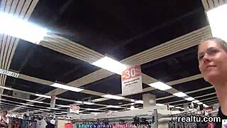 this charming czech cutie gets tempted in the shop and gets screwed in pov