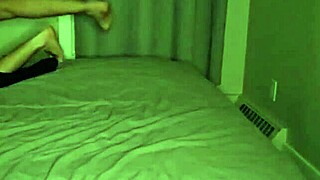 Silly Petite Brunette Teen Fools Around in Bedroom with Skinny Waist