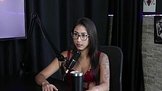 Luciana Picchi In Sheer Red Lingerie For First Group Experience!