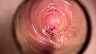 Man, Mia's tight creamy pussy looks wild up close!