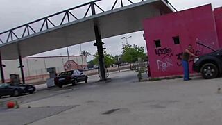 Fayna Vergara's Outdoor Fuck: Shaved Pussy in Heels and Pantyhose