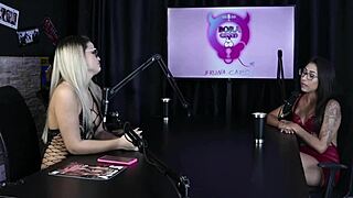 Luciana Picchi In Sheer Red Lingerie For First Group Experience!