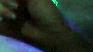 Wife sucks lover's cock in bedroom while husband works next door