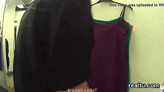 this charming czech cutie gets tempted in the shop and gets screwed in pov