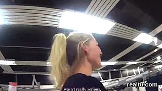 this charming czech cutie gets tempted in the shop and gets screwed in pov