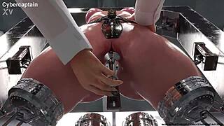 절단된 노예를 엿본 적 있어? 재갈 물리고, 케이지에 가두고, 정조대 채워?