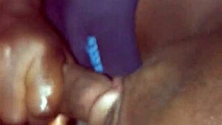 neighbor's cock sucking session with tattooed panties and bra tease